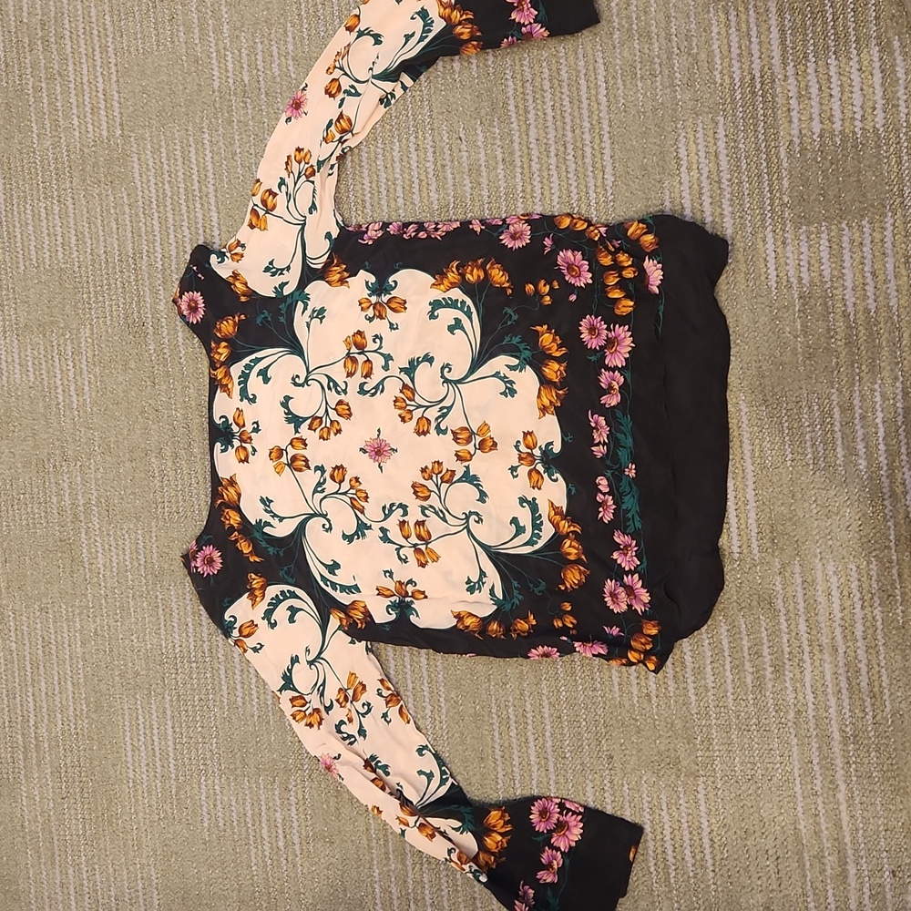 Maeve Silk Floral Top Size 4 - Picture 2 of 15